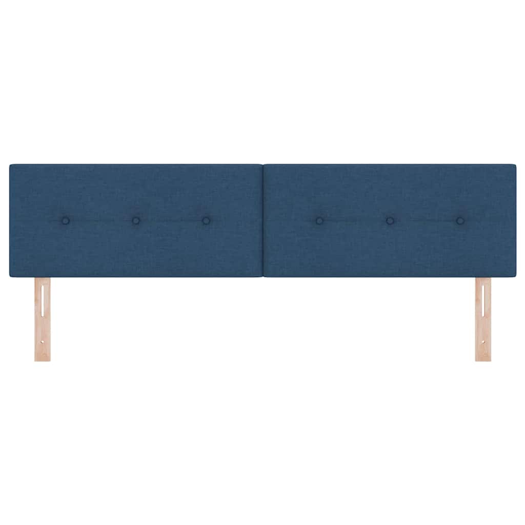 Cabeceira com cabeceira Manual Azul 180 cm tecido