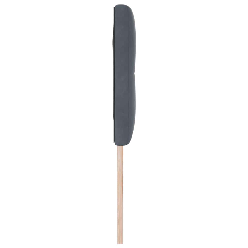 Cabeceira Montado na parede Cinzento escuro 180 cm Veludo