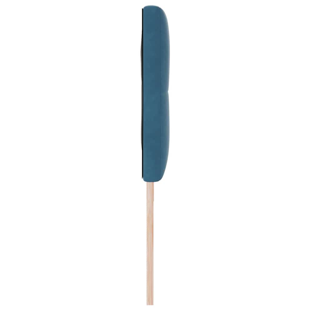 Cabeceira Montado na parede Manual Azul escuro 180 cm Veludo