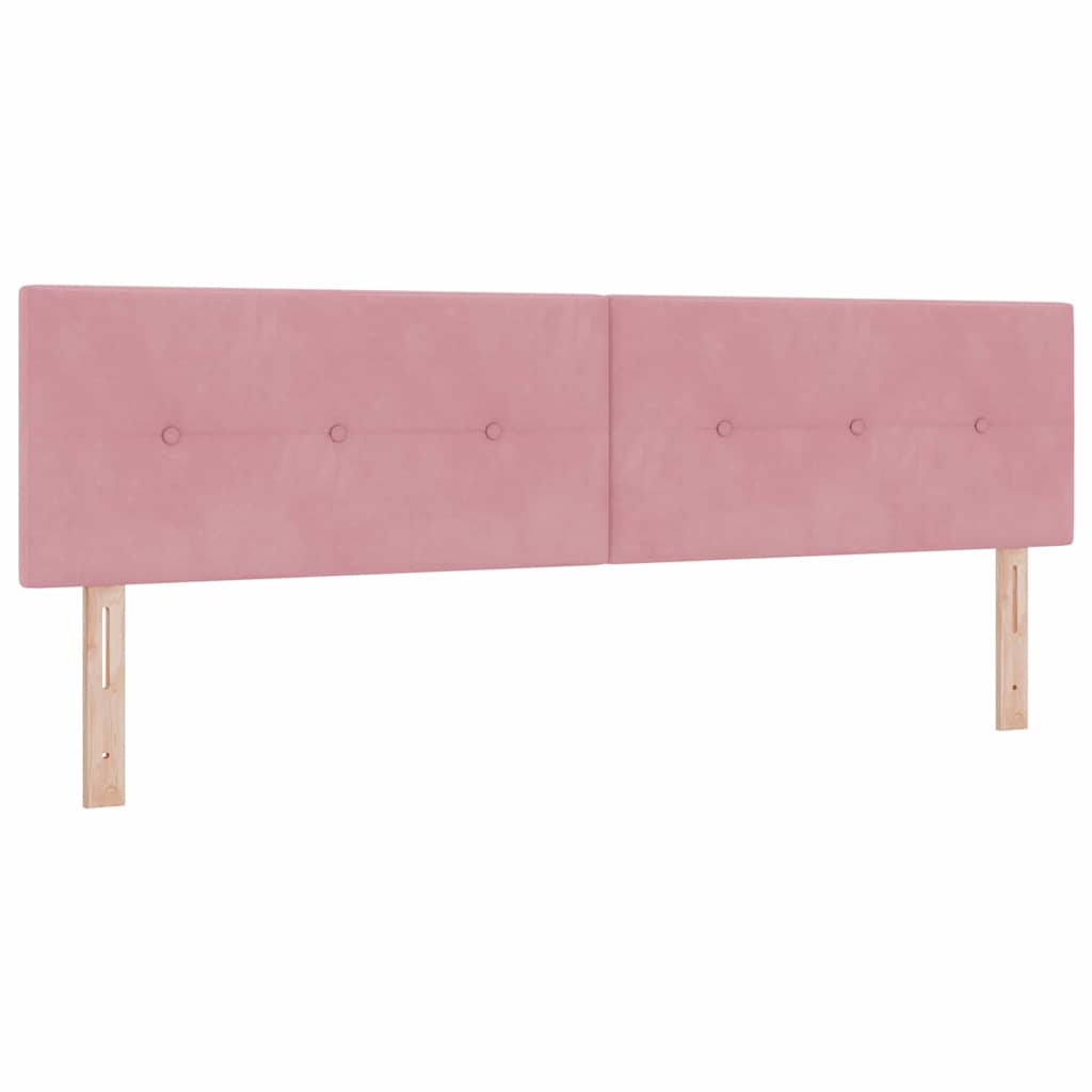 Cabeceira Montado na parede com cabeceira Rosa 180 cm Veludo