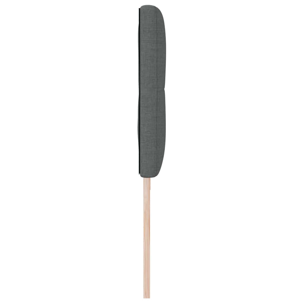 Cabeceira com cabeceira Manual Cinzento escuro 200 cm tecido