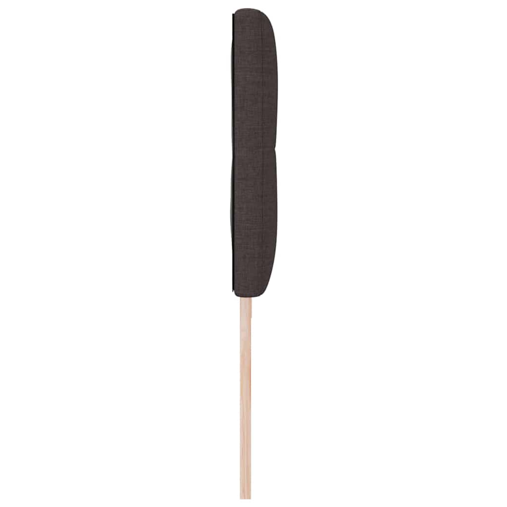 Cabeceira com cabeceira Manual Castanho escuro 200 cm tecido