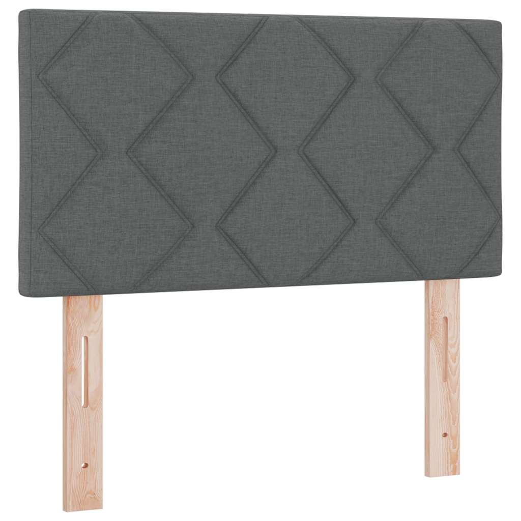 Cabeceira de Tecido Geométrico Cinza Escuro 80 cm tecido