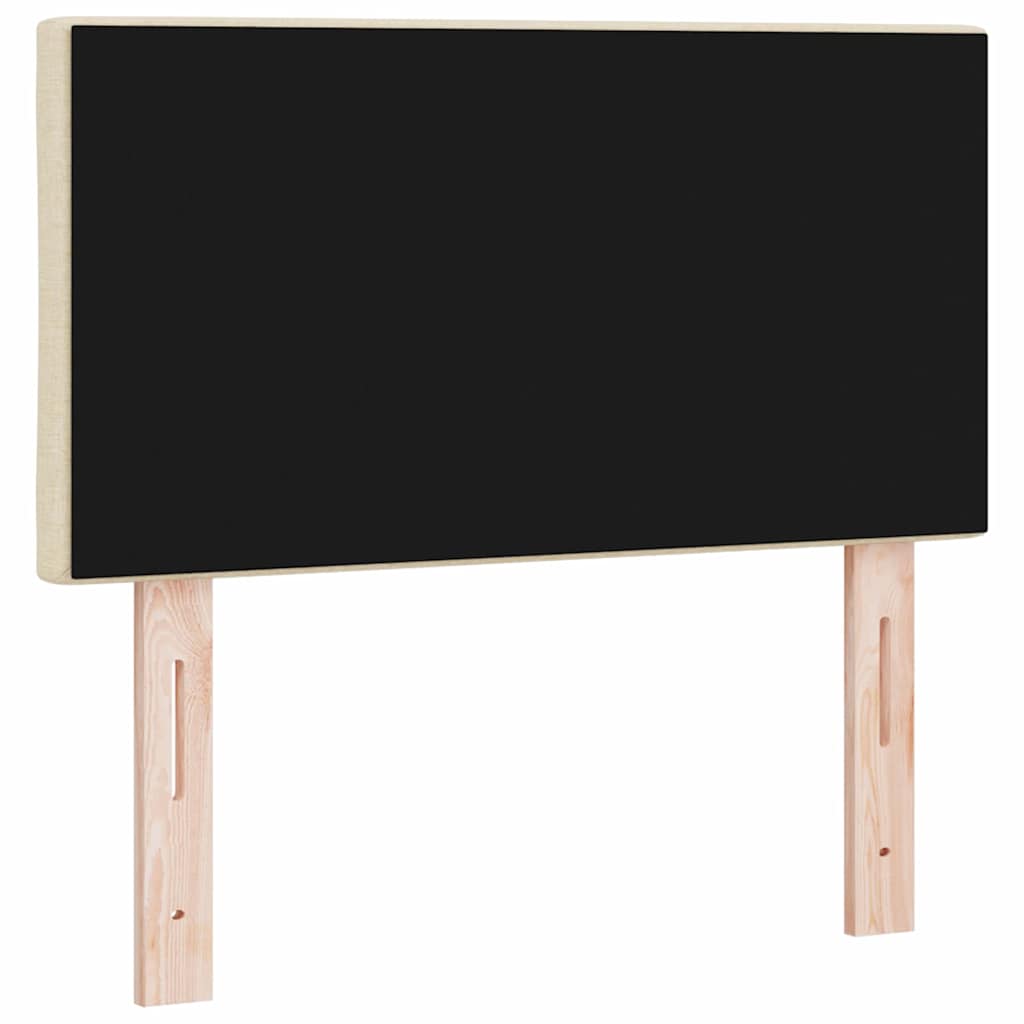Cabeceira de Tecido Geométrico com cabeceira Creme 80 cm tecido