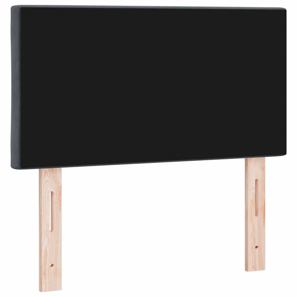 Cabeceira Montado na parede Manual Cinzento escuro 80 cm Veludo