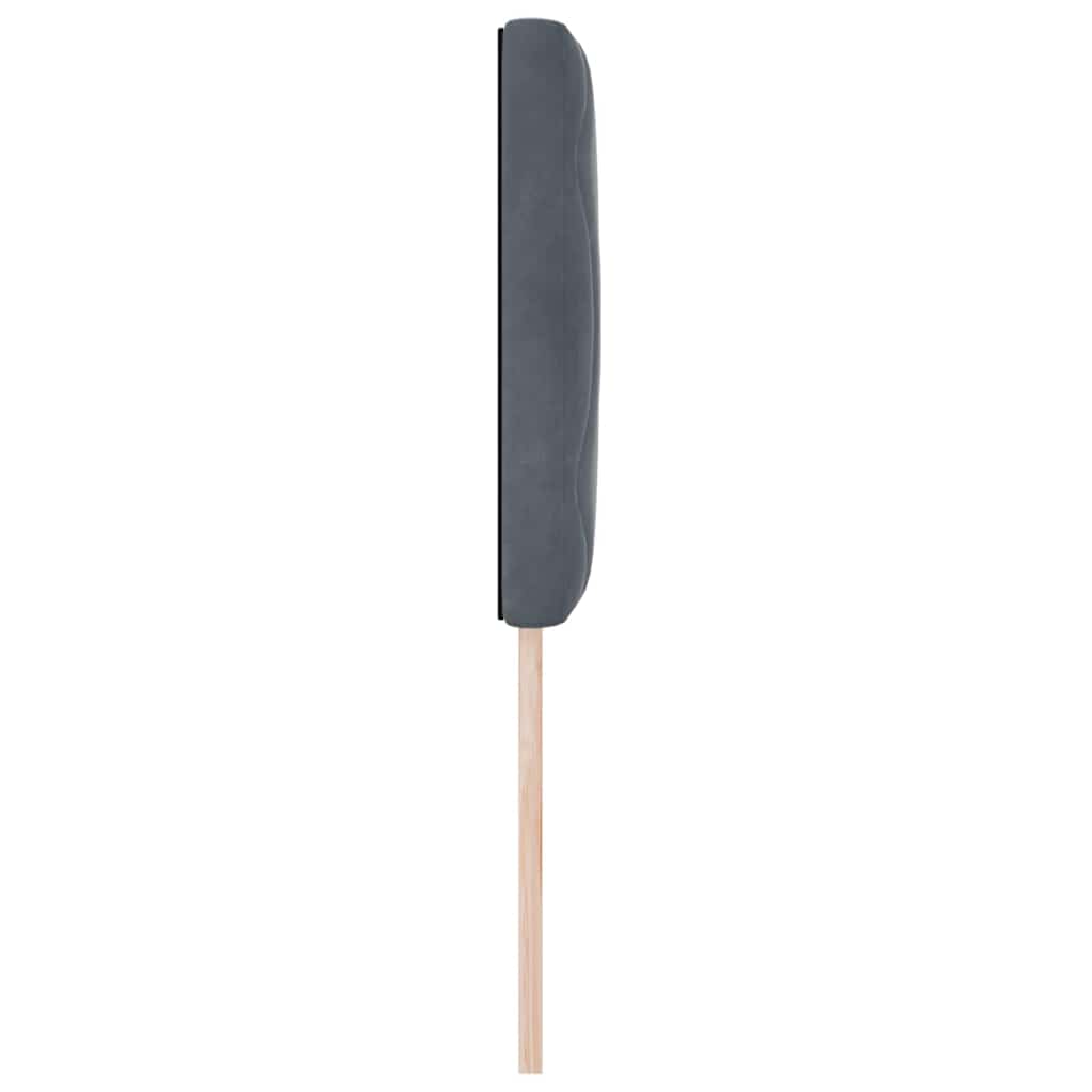Cabeceira Montado na parede Manual Cinzento escuro 80 cm Veludo