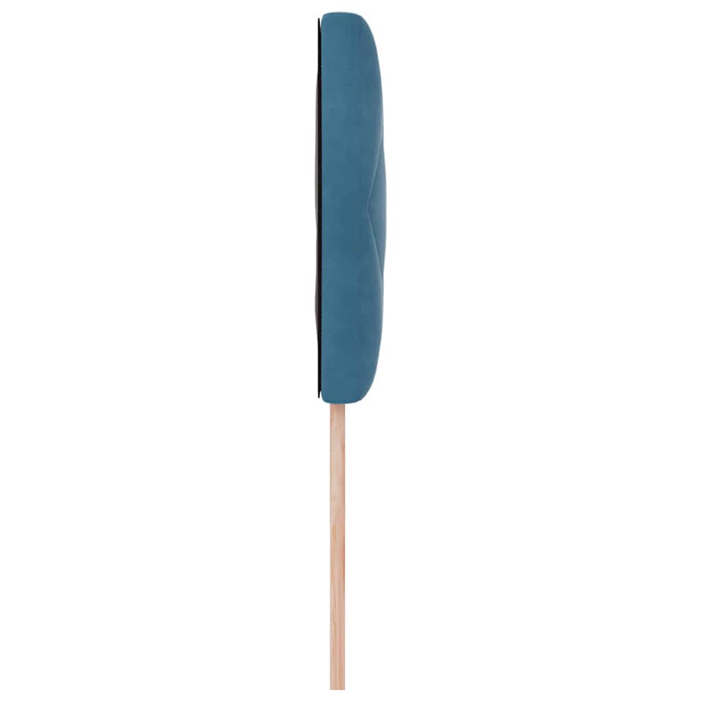 Cabeceira Montado na parede Geométrico Azul escuro 90 cm Veludo
