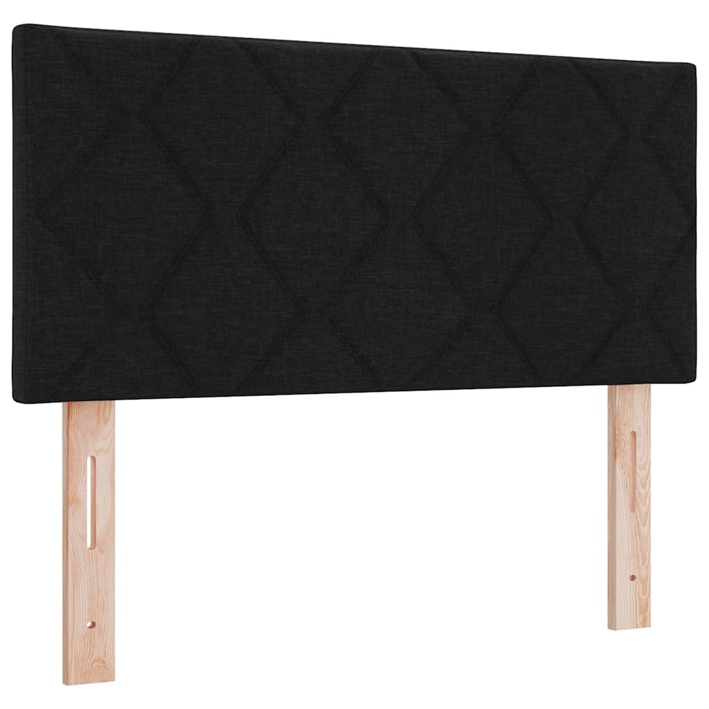 Cabeceira de Tecido Geométrico Preto 100 cm tecido
