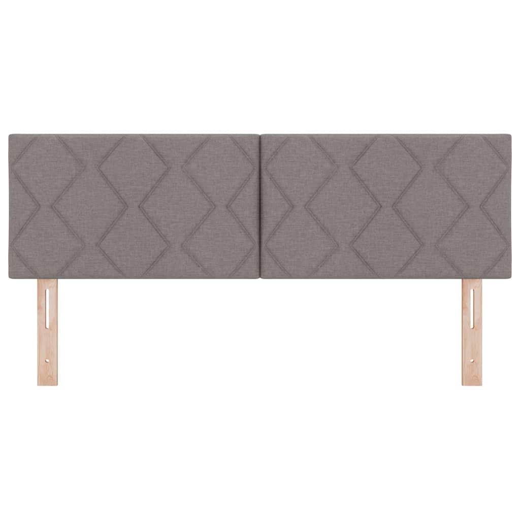 Cabeceira de Tecido Cinzento-acastanhado 144 cm tecido
