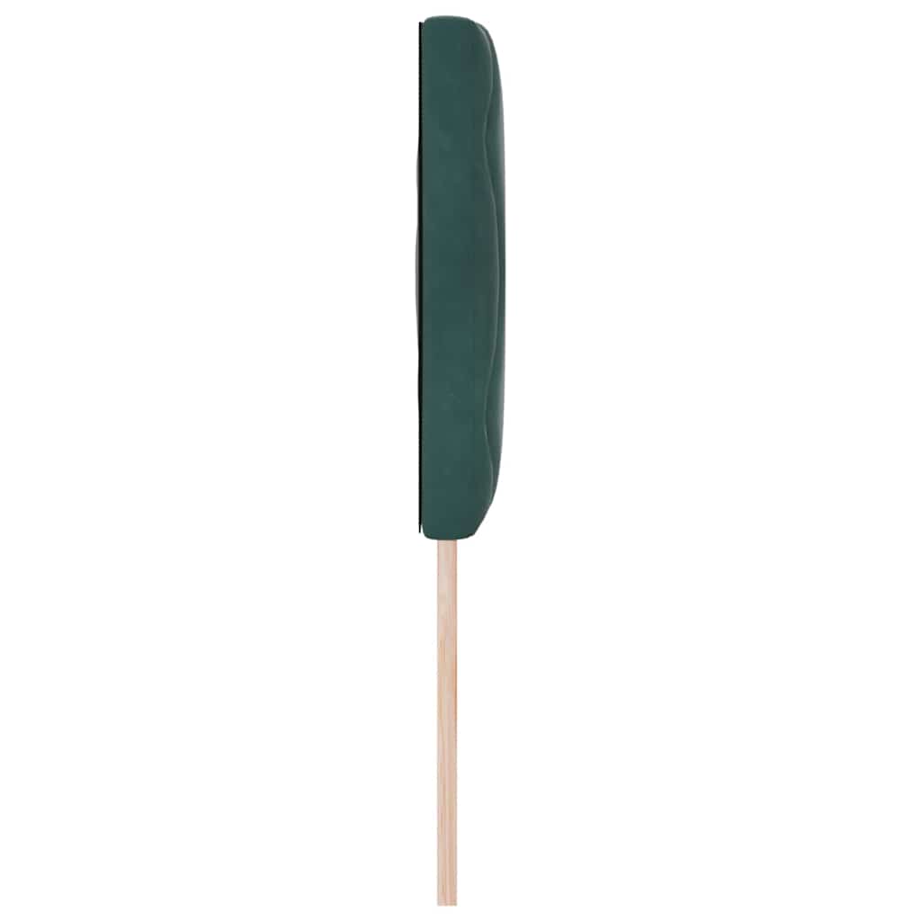 Cabeceira Montado na parede Manual Verde-escuro 144 cm Veludo