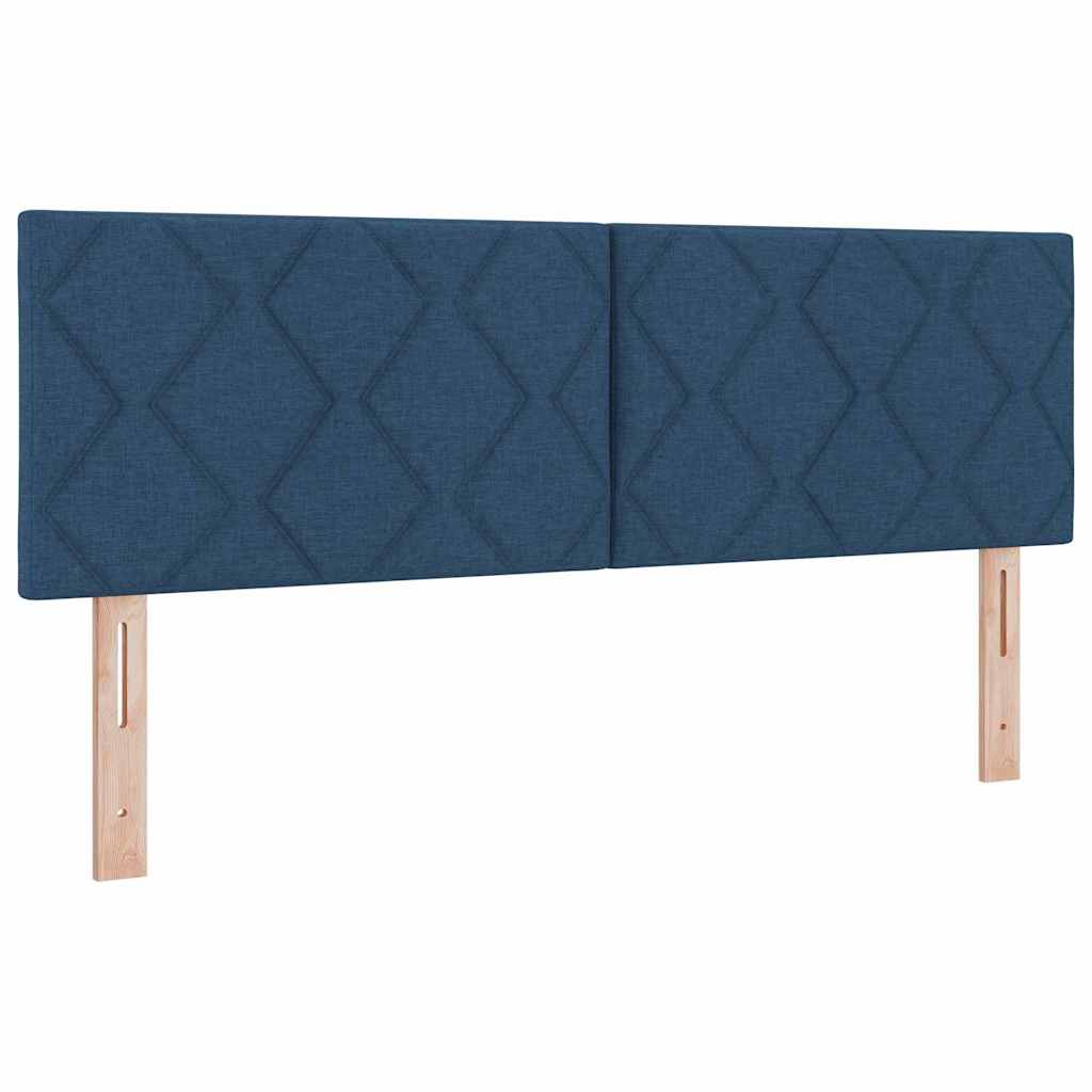 Cabeceira de Tecido Geométrico com cabeceira Azul 160 cm tecido