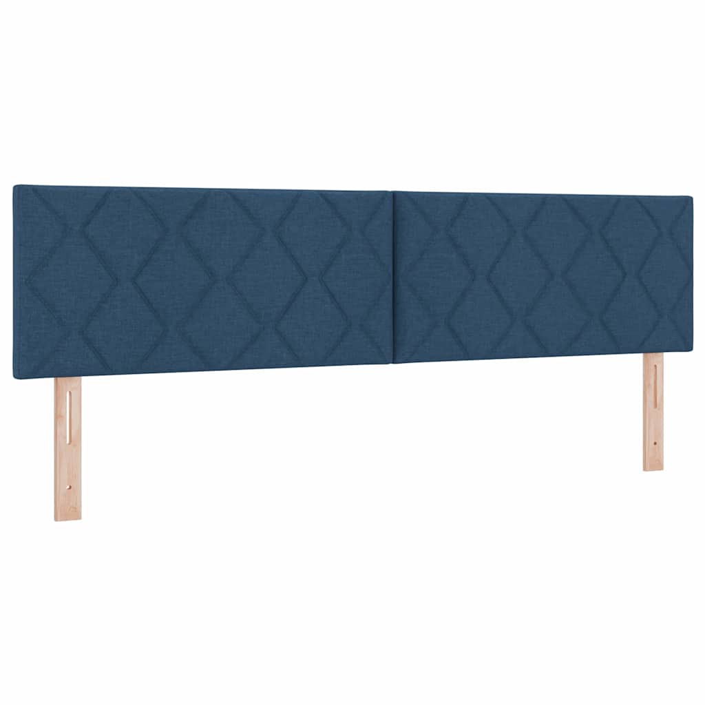 Cabeceira de Tecido Geométrico com cabeceira Azul 180 cm tecido