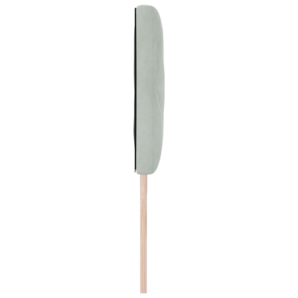 Cabeceira Montado na parede Manual Cinzento-claro 180 cm Veludo