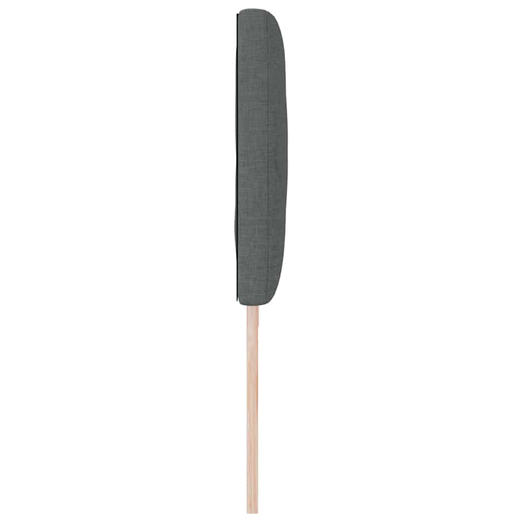 Cabeceira de Tecido Geométrico Cinza Escuro 200 cm tecido