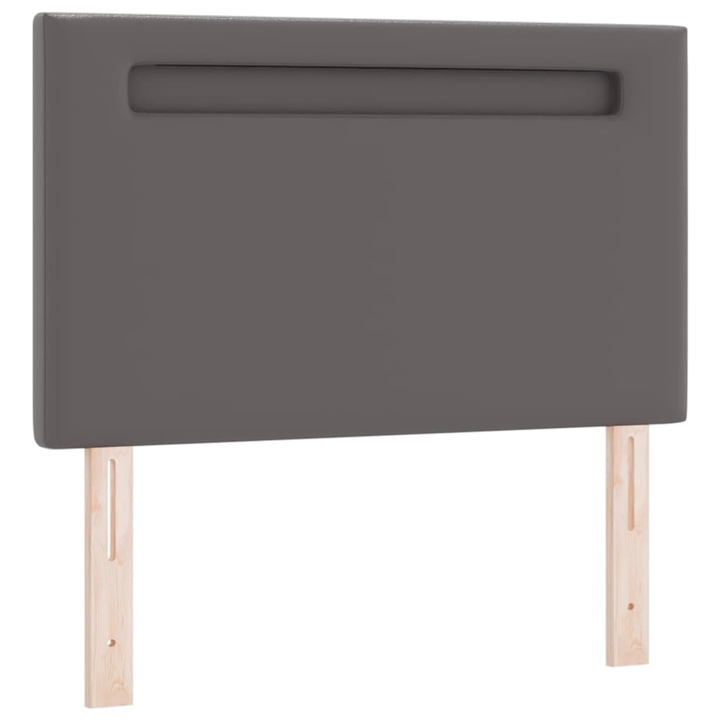 Cabeceira com luzes de tira LED Manual Cinzeto 100 cm PVC