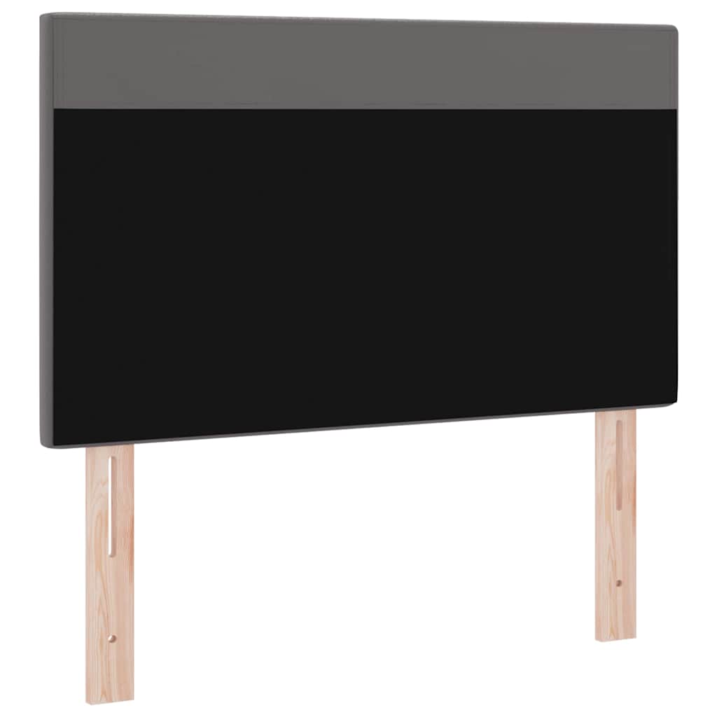 Cabeceira com luzes de tira LED Manual Cinzeto 100 cm PVC