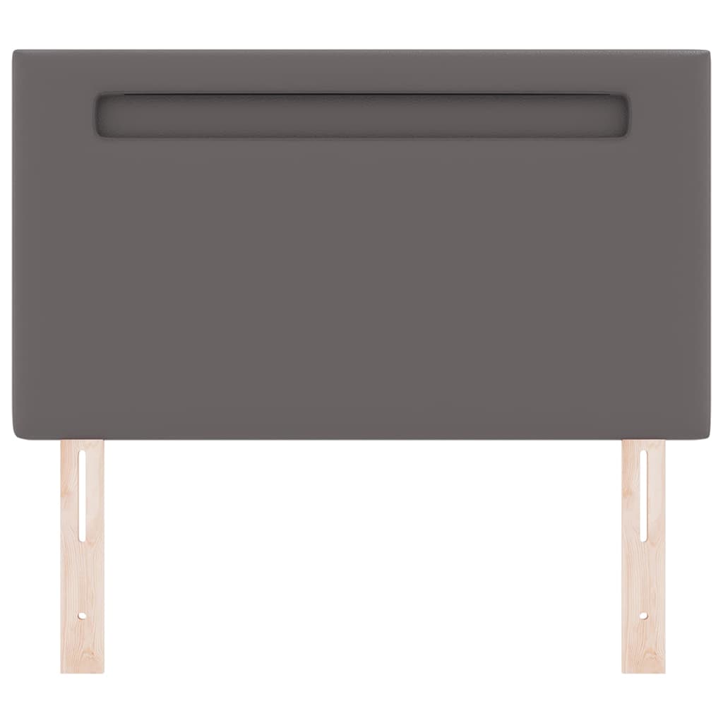 Cabeceira com luzes de tira LED Manual Cinzeto 100 cm PVC