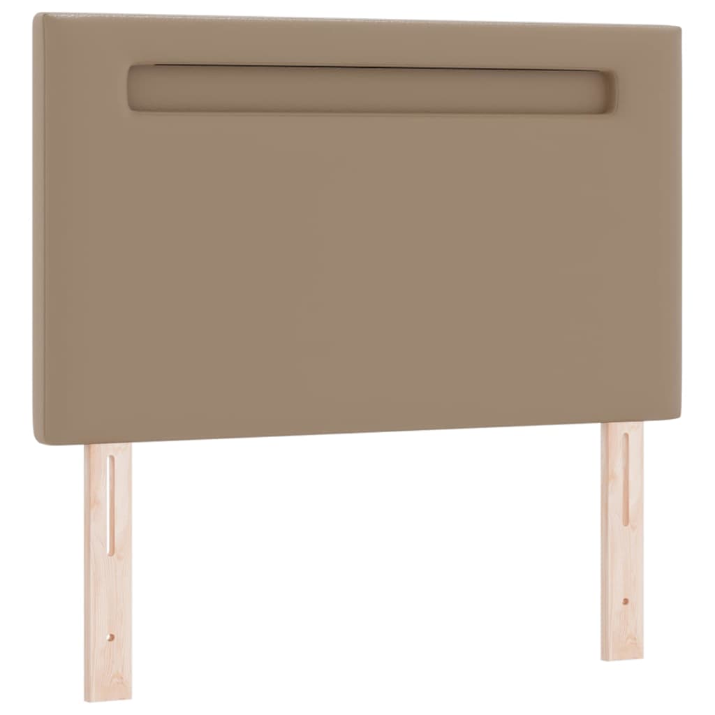 Cabeceira com luzes de tira LED Manual Cappuccino 100 cm PVC