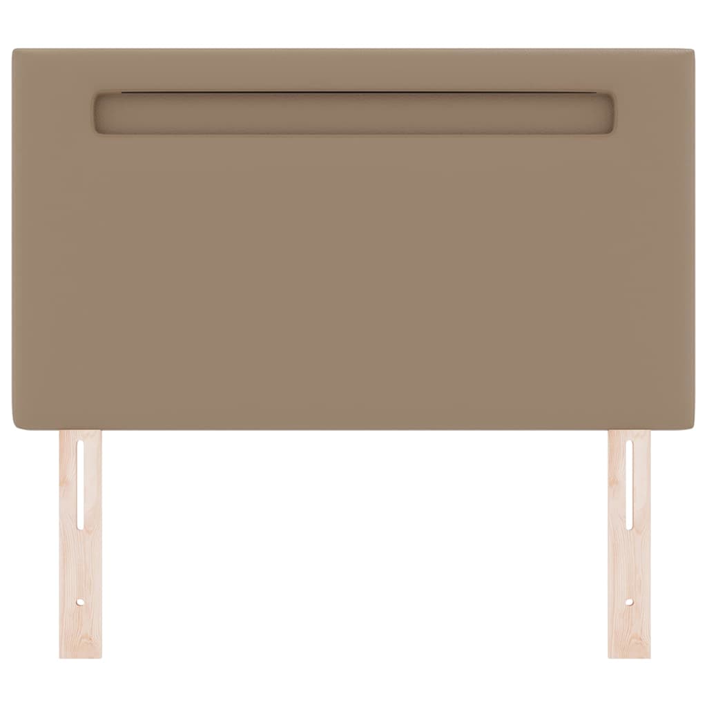Cabeceira com luzes de tira LED Manual Cappuccino 100 cm PVC