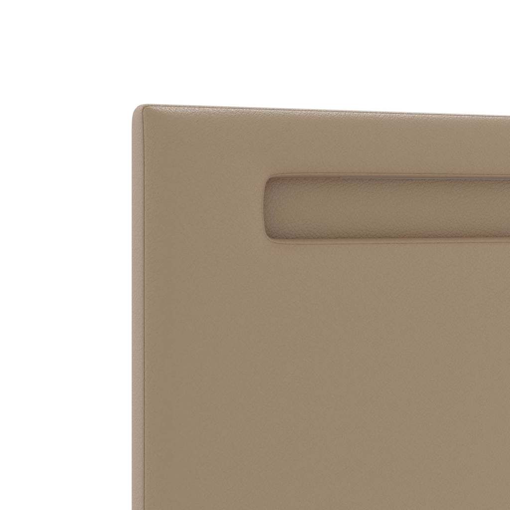 Cabeceira com luzes de tira LED Manual Cappuccino 144 cm PVC