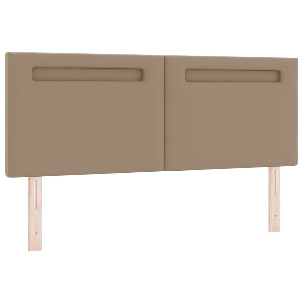 Cabeceira com luzes de tira LED Manual Cappuccino 144 cm PVC