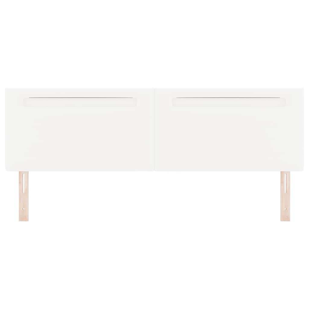 Cabeceira com luzes de tira LED com cabeceira Branco 180 cm PVC