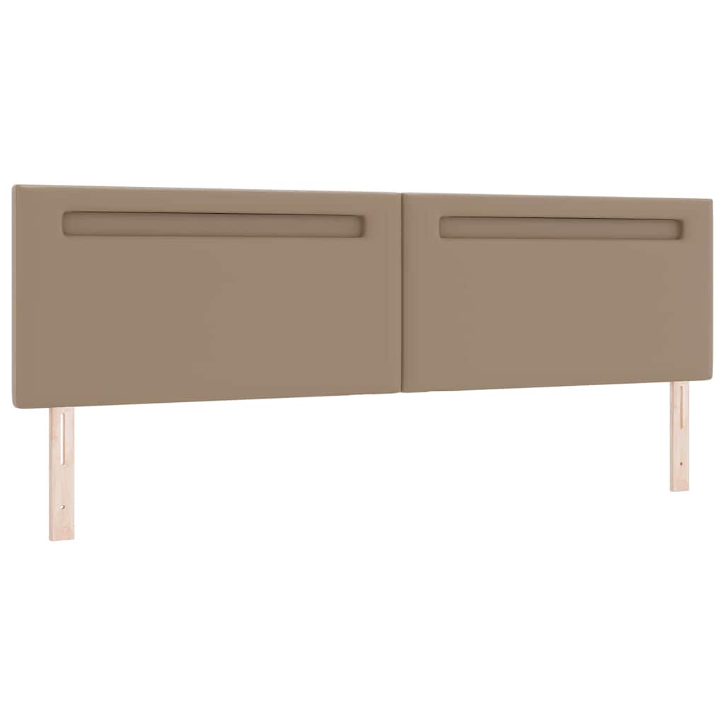 Cabeceira com luzes de tira LED Manual Cappuccino 200 cm PVC