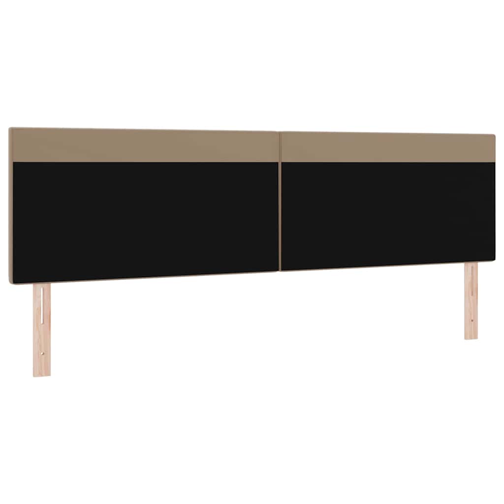 Cabeceira com luzes de tira LED Manual Cappuccino 200 cm PVC