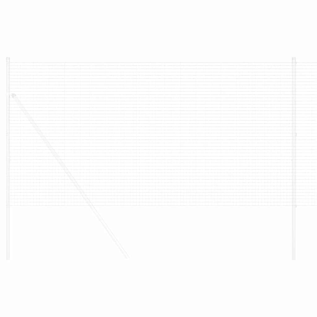 Cerca de Arame Soldado Prateado 1.2 x 10 m Aço