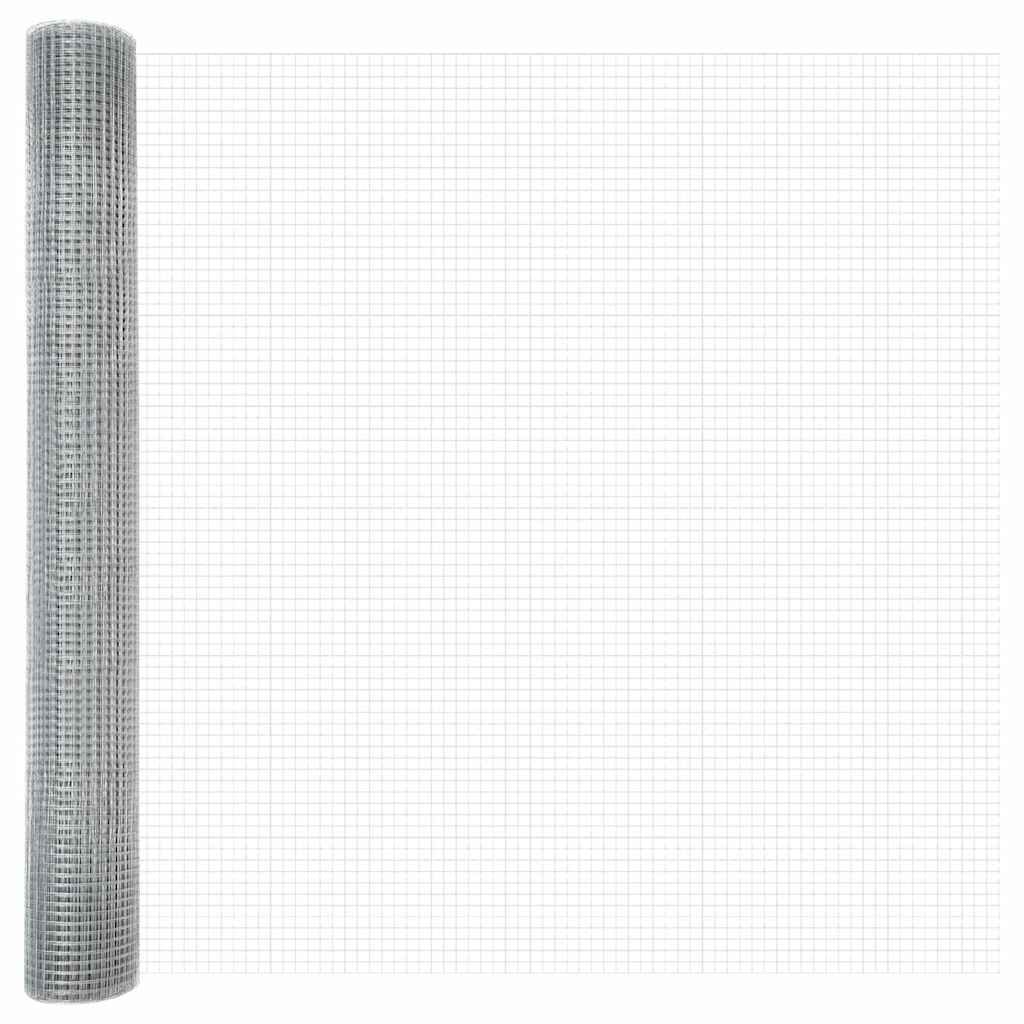 Cerca de Arame Soldado Prateado 1.4 x 10 m Aço