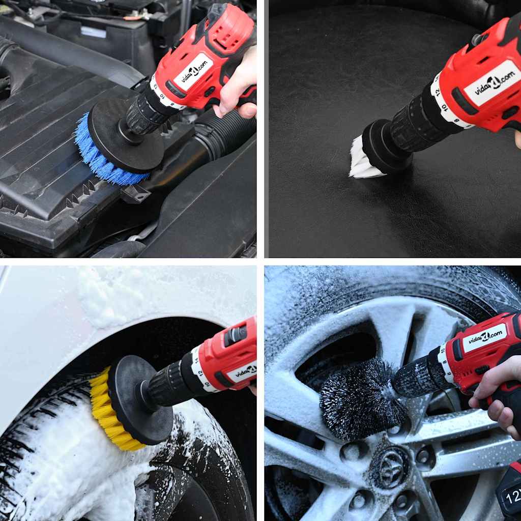 Conjunto de Escovas de Limpeza Macias e Duras 12 pcs Multi Cor