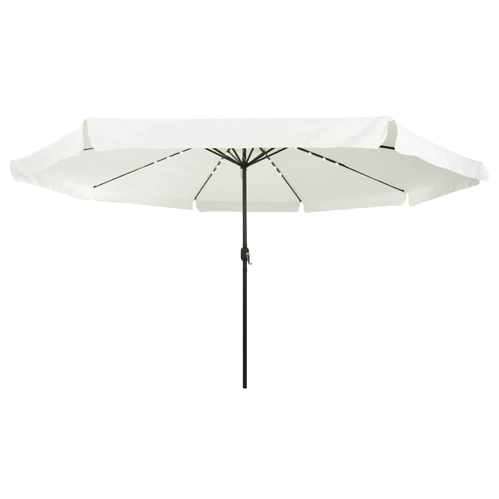 Guarda-sol de Jardim Branco e Preto 395 x 395 x 245 cm