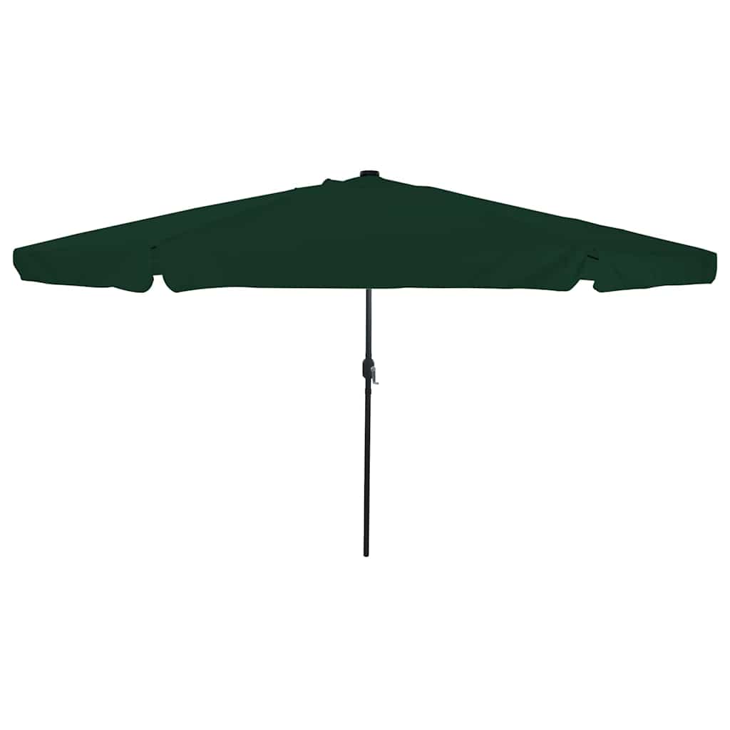 Guarda-sol de Jardim Verde e Preto 395 x 395 x 245 cm