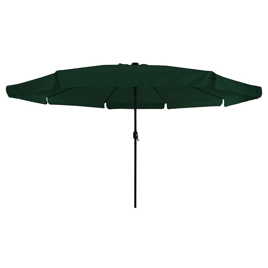 Guarda-sol de Jardim Verde e Preto 395 x 395 x 245 cm