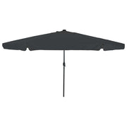 Guarda-sol de Jardim Antracite e Preto 395 x 395 x 245 cm