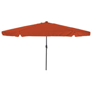 Guarda-sol de Jardim Vermelho e Preto 395 x 395 x 245 cm