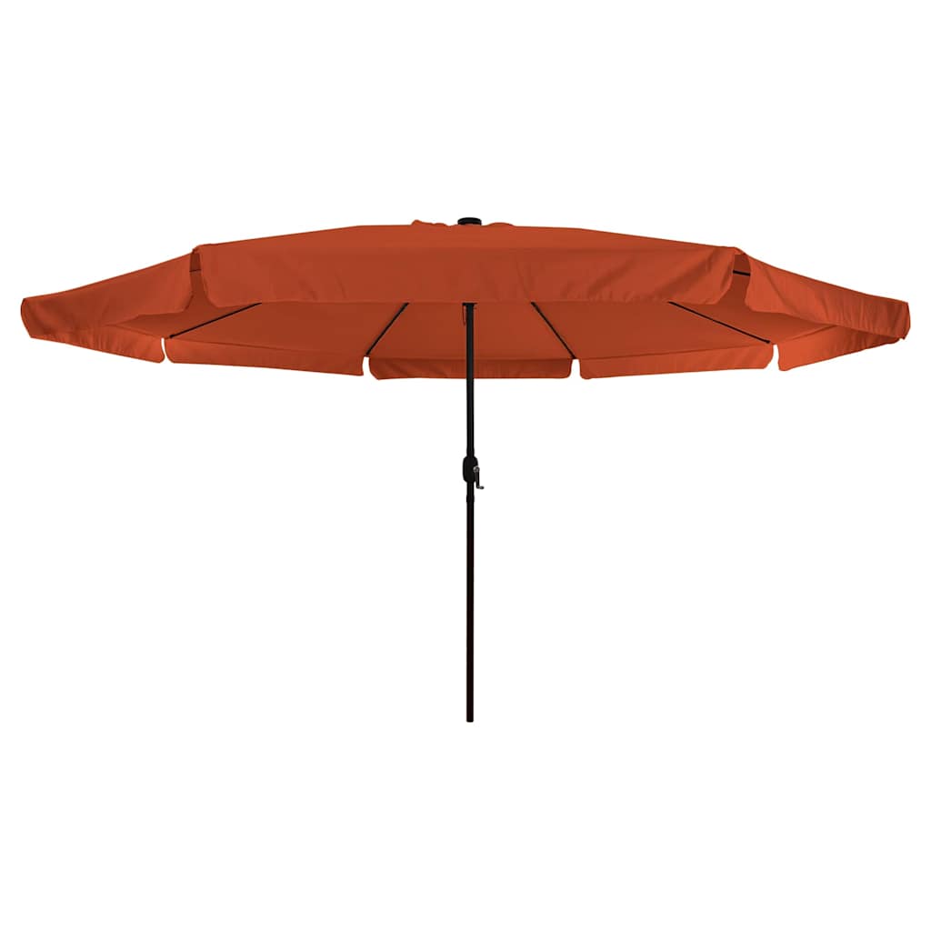 Guarda-sol de Jardim Vermelho e Preto 395 x 395 x 245 cm