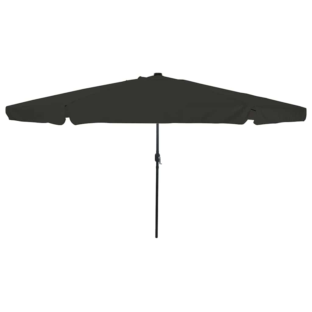 Guarda-sol de Jardim Preto 395 x 395 x 245 cm Poliéster e Aço