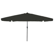 Guarda-sol de Jardim Preto 395 x 395 x 245 cm Poliéster e Aço