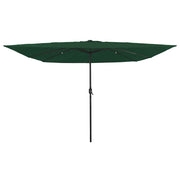 Guarda-sol de Jardim Verde e Preto 295 x 295 x 245 cm
