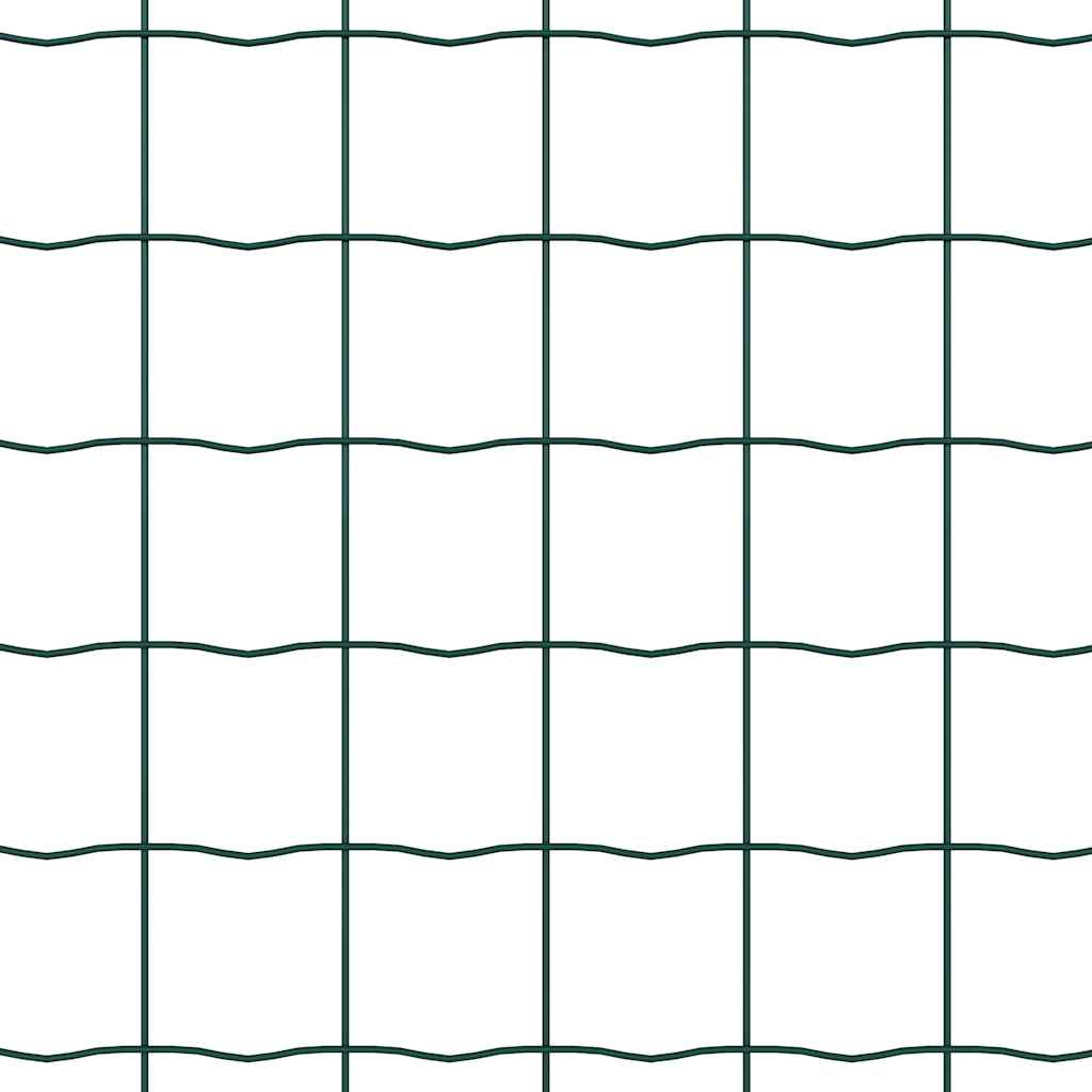 Cerca Euro Verde 0.8 x 10 m Ferro revestido de PVC