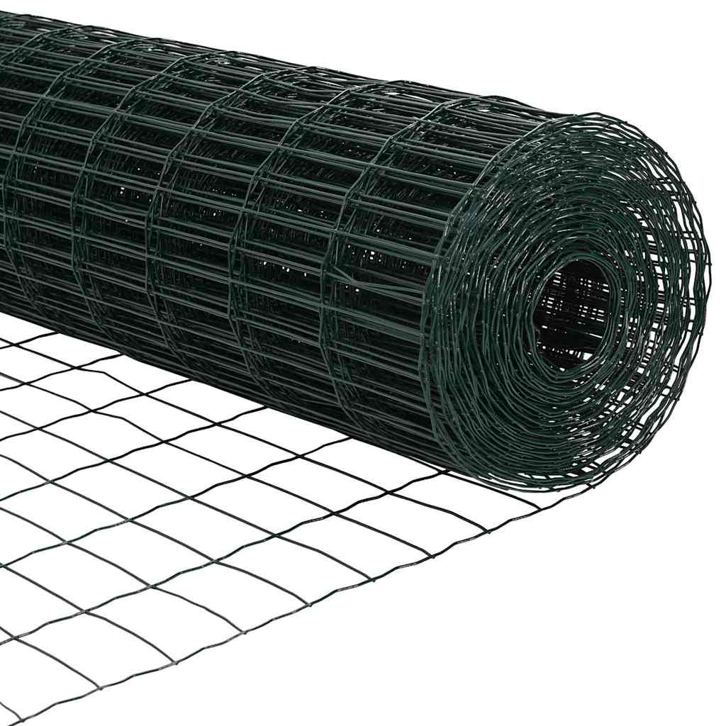 Cerca Euro Verde 0.8 x 10 m Ferro revestido de PVC