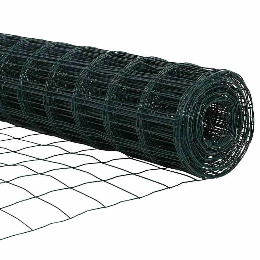 Cerca Euro Verde 1 x 10 m Ferro revestido de PVC