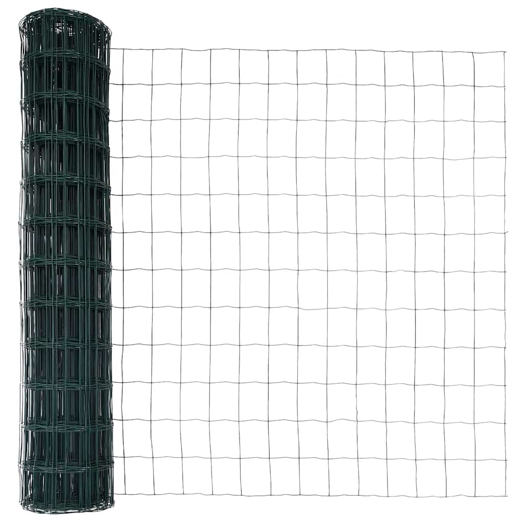 Cerca Euro Verde 1 x 10 m Ferro revestido de PVC