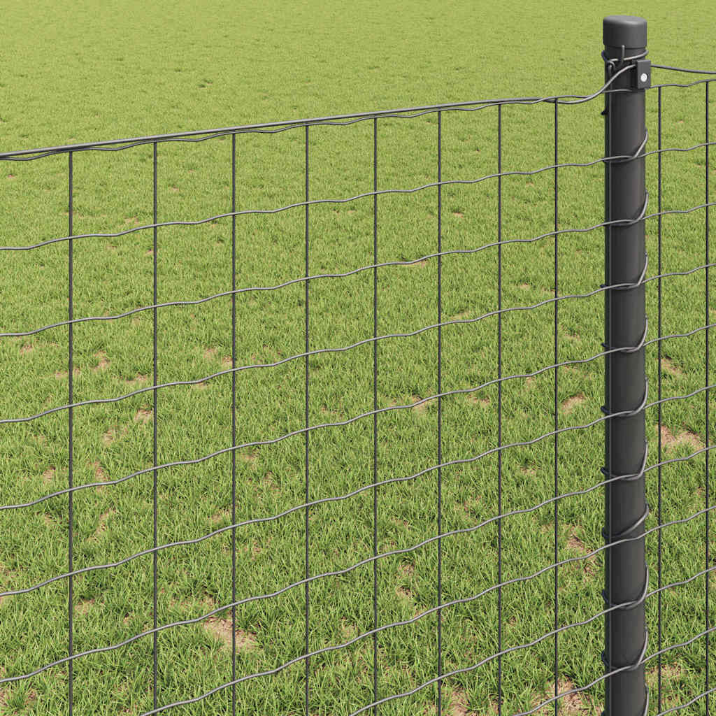 Cerca Euro Cinzeto 0.4 x 10 m Ferro revestido de PVC