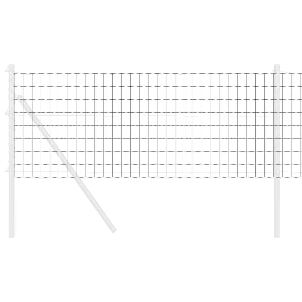 Cerca Euro Cinzeto 0.4 x 10 m Ferro revestido de PVC