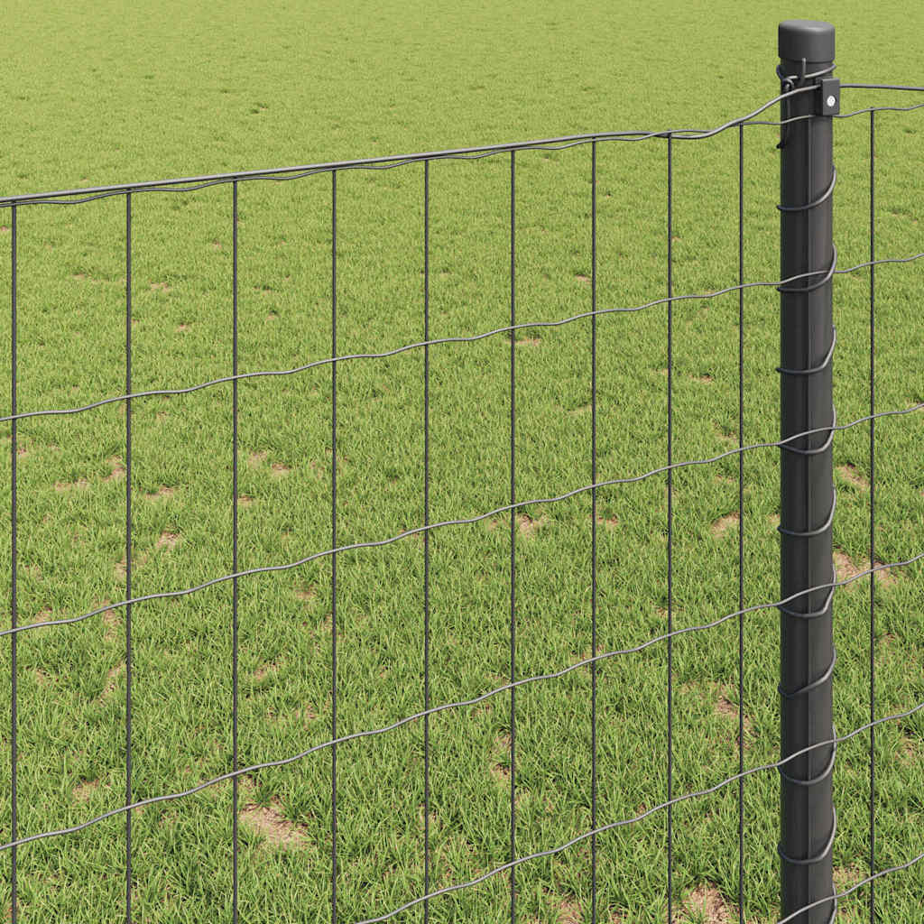 Cerca Euro Cinzeto 0.4 x 10 m Ferro revestido de PVC