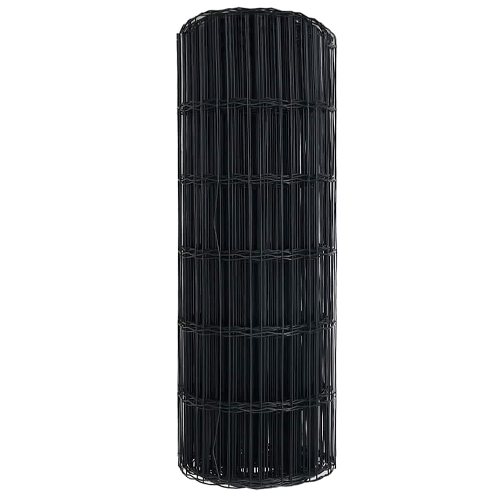 Cerca Euro Cinzeto 0.4 x 10 m Ferro revestido de PVC