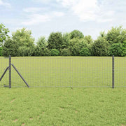 Cerca Euro Cinzeto 0.8 x 10 m Ferro revestido de PVC
