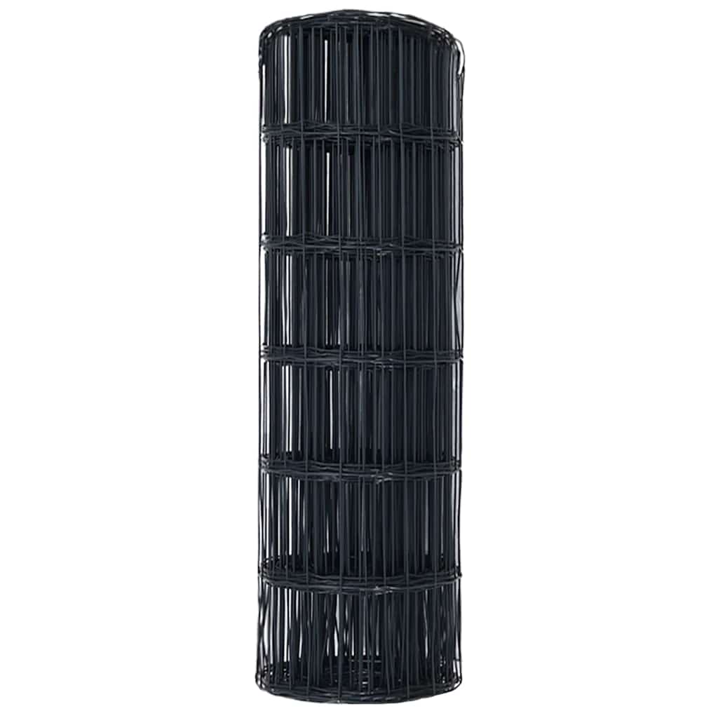 Cerca Euro Cinzeto 0.6 x 10 m Ferro revestido de PVC